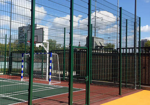 2Д забор для футбольной площадки в Лесном
