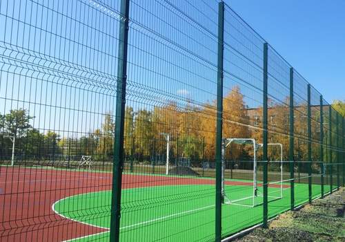 3Д забор для футбольной площадки в Лесном