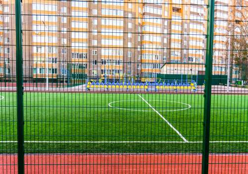 2Д забор для футбольной площадки в Лесном